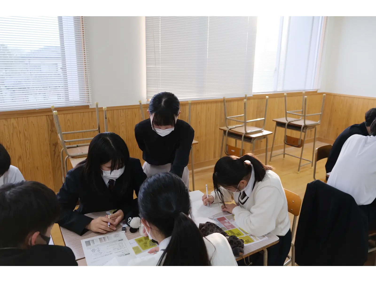 福岡県立山門高校で出張リーフレット制作講座を開講しました。